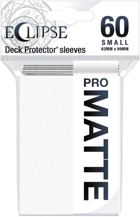 Small Sleeves - PRO-Matte Eclipse - Arctic White (60 Sleeves) (E-15636)
