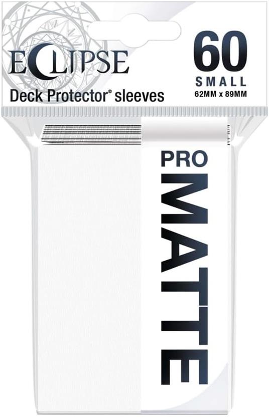 Small Sleeves - PRO-Matte Eclipse - Arctic White (60 Sleeves) (E-15636)