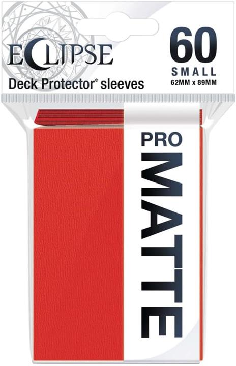 Small Sleeves - PRO-Matte Eclipse - Apple Red (60 Sleeves) (E-15640)