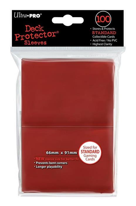 Ultra Pro Porta Card 100 Pezzi Rosso Standard - 3
