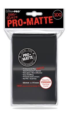 100 Deck Protector Sleeves Ultra Pro Magic PRO MATTE STANDARD BLACK Nero Bustine Protettive Buste
