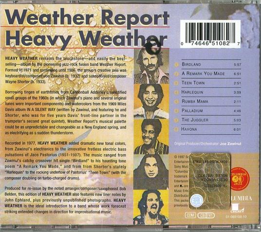 Heavy Weather - CD Audio di Weather Report - 2