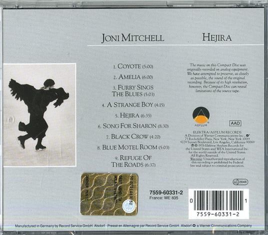 Hejira - CD Audio di Joni Mitchell - 2
