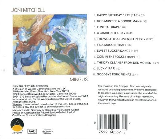 Mingus - CD Audio di Joni Mitchell - 2