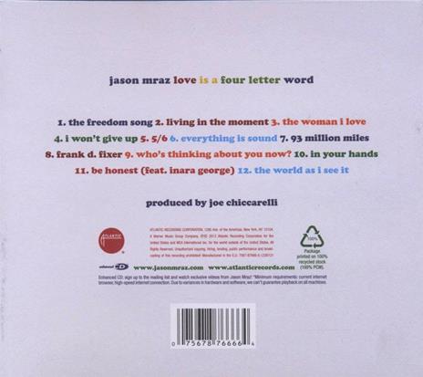 Love Is a Four Letter Word (Limited Edition) - CD Audio di Jason Mraz - 2