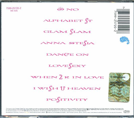 Lovesexy - CD Audio di Prince - 2