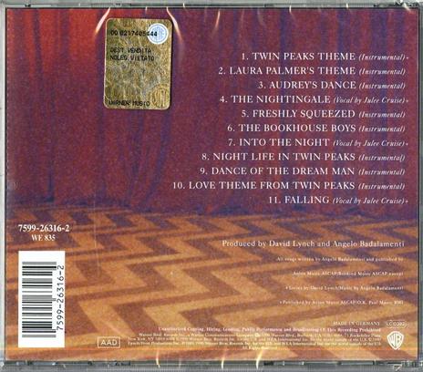 Twin Peaks (Colonna sonora) - CD Audio di Angelo Badalamenti - 2