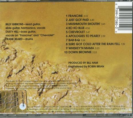 Rio Grande Mud - CD Audio di ZZ Top - 2