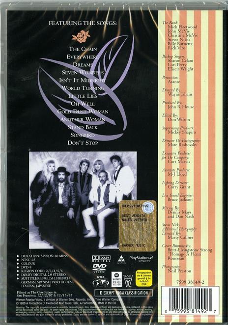 Fleetwood Mac. Tango in the Night (DVD) - DVD di Fleetwood Mac - 2