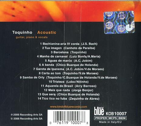 Acoustic - CD Audio di Toquinho - 2