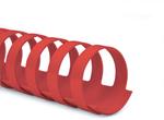 Dorsi Spirale Plastici Diam. 25Mm - 50 Pz. Rosso