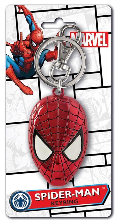 Portachiavi Spider-Man. Head Colour in Peltro - 3