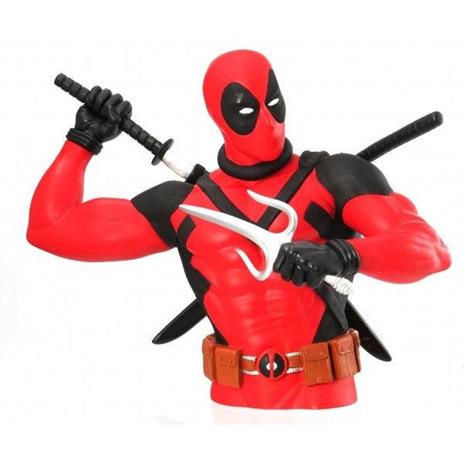 Marvel Comics Deadpool Bust Coin Bank Salvadanio