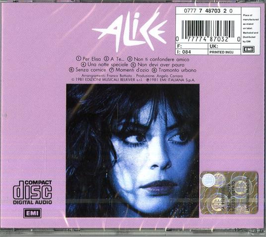 Alice - CD Audio di Alice - 2