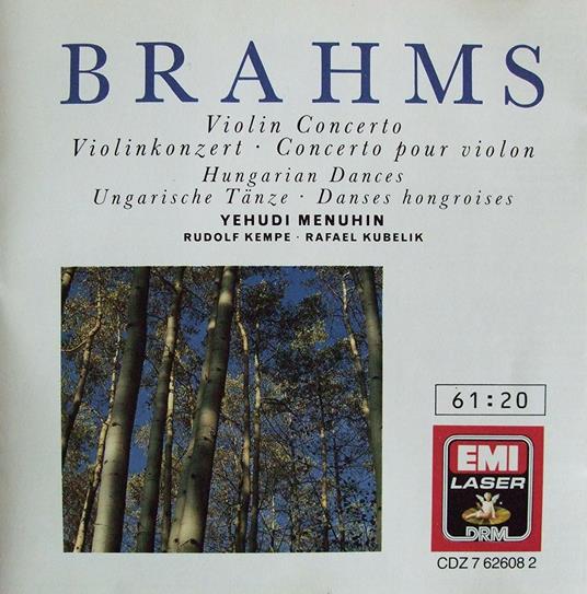Violin Concerto, Hungarian Dances - CD Audio di Johannes Brahms