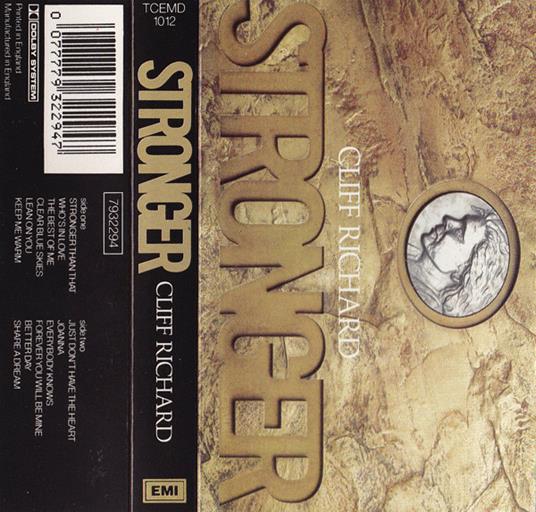 Stronger (Musicassetta) - Musicassetta di Cliff Richard