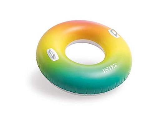 Intex Salvagente D.119 Cm C/Maniglie Ciambellone, Colore Arancio/Verde/Blu/Rosso, 122 cm, 58202 - 2