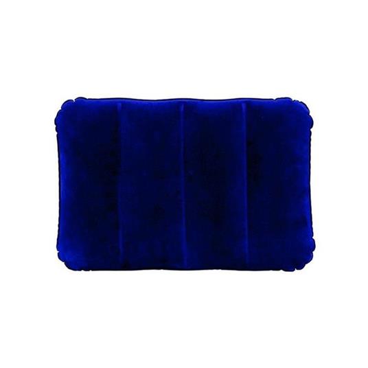 Cuscino Floccato Blu Gonfiabile da Campeggio Camping Cm 43X28X9 Intex 68672 - 4