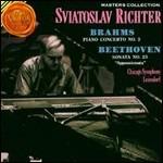 Concerto per pianoforte n.2 / Sonata per pianoforte n.23 - CD Audio di Ludwig van Beethoven,Johannes Brahms,Sviatoslav Richter,Erich Leinsdorf,Chicago Symphony Orchestra