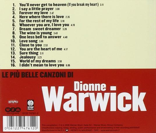 Le più belle canzoni di Dionne Warwick - CD Audio di Dionne Warwick - 2