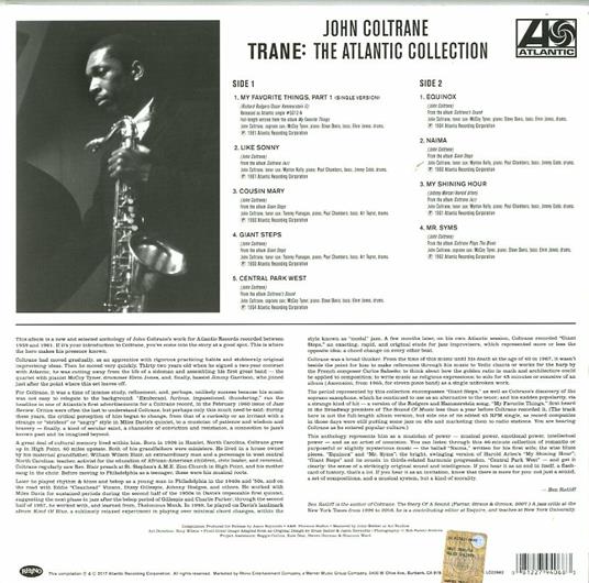 Trane. The Atlantic Collection - Vinile LP di John Coltrane - 2