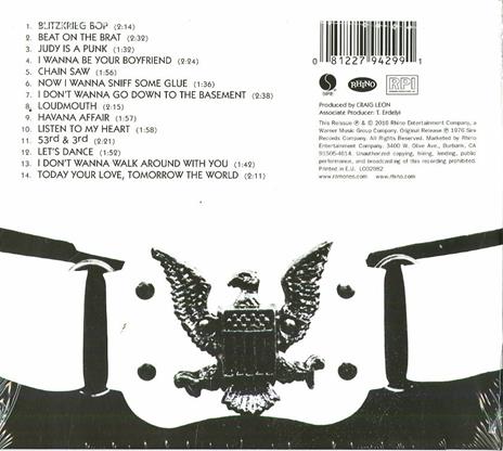 Ramones (40th Anniversary Edition) - CD Audio di Ramones - 2