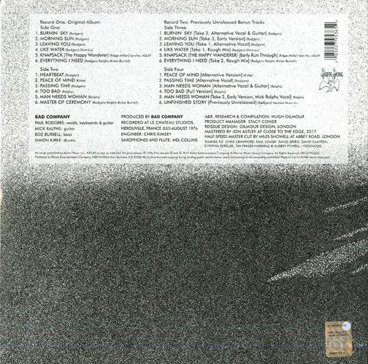 Burnin' Sky (Vinyl Deluxe Edition) - Vinile LP di Bad Company - 2