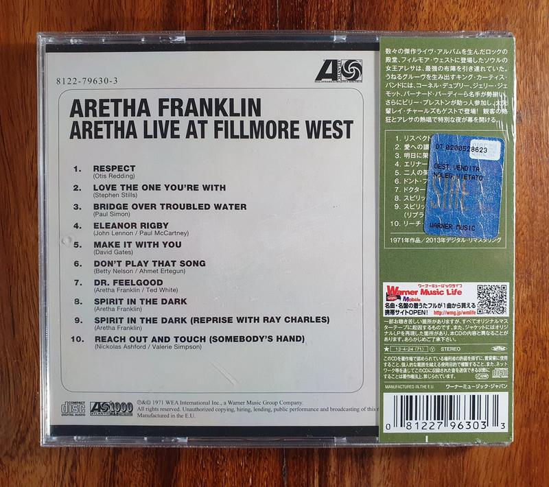 Aretha Live at Fillmore West (Japan Atlantic)