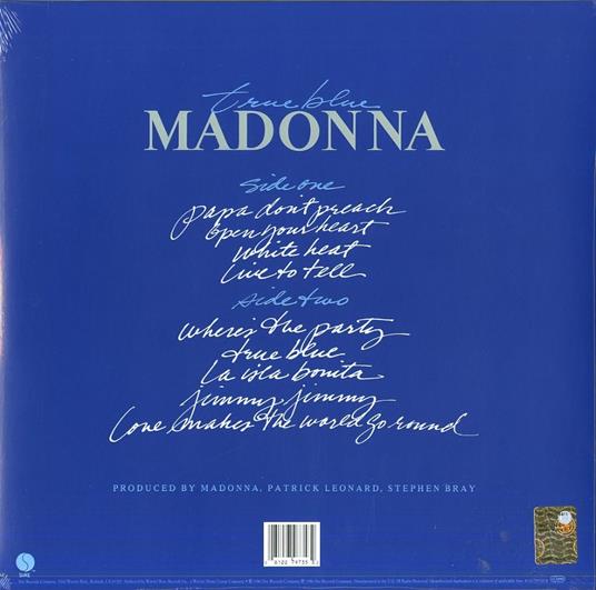 True Blue - Madonna - Vinile