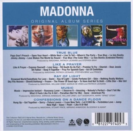 Original Album Series - CD Audio di Madonna - 2
