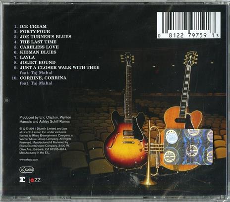 Play the Blues. Live from Jazz at Lincoln Center - CD Audio di Eric Clapton,Wynton Marsalis - 2