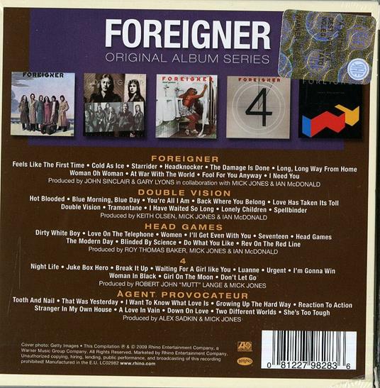 Original Album Series - CD Audio di Foreigner - 2