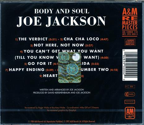 Body and Soul - CD Audio di Joe Jackson - 2