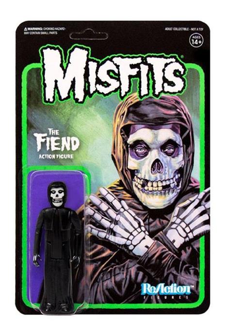Funko Super 7 Reaction Misfits The Fiend Midnight Black Vintage Retro Figure - 2
