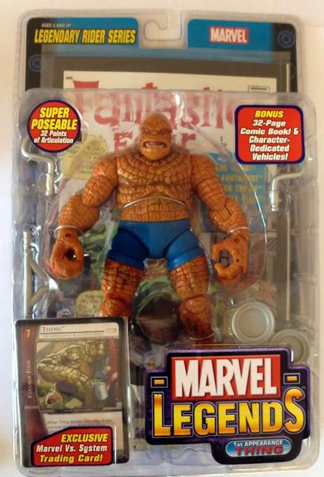 Toybiz Marvel Legends 11 Legendary Riders Action Figure 1st Appearance Thing New Nuovo - 3