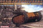 German Engineers W/ Goliath Demolition Vehicles Plastic Kit 1:35 Model D6103