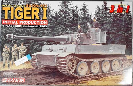 Tiger I Initial Production S.Pz.Abt.502 Leningrad 1943 (3 In 1)