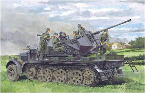 Sd.Kfz.7/2 3.7cm Flak 37 W/Armor Cab Or Sd.Kfz.7/2 3.7cm Flak 36 Scala 1/35 (DR6953) - 2