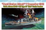 U.S.S. Arizona BB-39 + IJN Type 97 ''Kate'' Carrier Bomber 1:700 Plastic Model Kit D7127