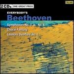 Sinfonie n.3, n.6 - Fantasia corale - Ouverture Leonore III - CD Audio di Ludwig van Beethoven,Christoph von Dohnanyi,Cleveland Orchestra,Boston Symphony Orchestra,Tanglewood Festival Orchestra,Rudolf Serkin