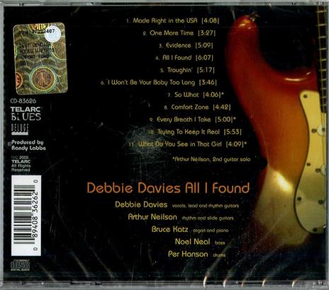 All I Found - CD Audio di Debbie Davies - 2