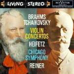 Concerti per violino - CD Audio di Johannes Brahms,Pyotr Ilyich Tchaikovsky,Jascha Heifetz,Fritz Reiner,Chicago Symphony Orchestra