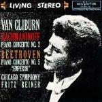 Concerto per pianoforte n.2 / Concerto per pianoforte n.5 - CD Audio di Ludwig van Beethoven,Sergei Rachmaninov,Fritz Reiner,Chicago Symphony Orchestra,Van Cliburn
