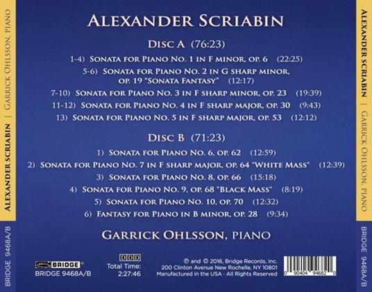 Ten Piano Sonatas - CD Audio di Alexander Scriabin - 2