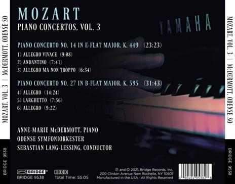 Piano Concertos Vol. 3 - CD Audio di Wolfgang Amadeus Mozart,Anne-Marie McDermott - 2