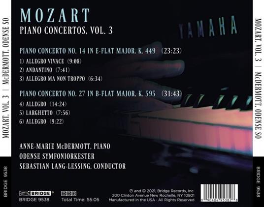 Piano Concertos Vol. 3 - CD Audio di Wolfgang Amadeus Mozart,Anne-Marie McDermott - 2