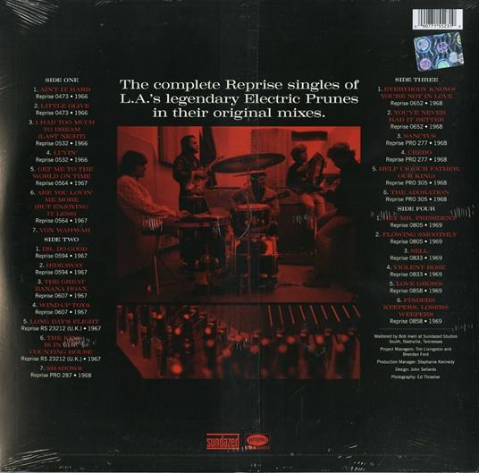 Singles 1966-1969 - Vinile LP di Electric Prunes - 2