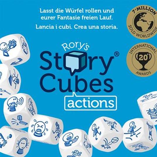 Rory's Story Cubes Actions (azzurro) - Base - Multi (ITA). Gioco da tavolo - 2