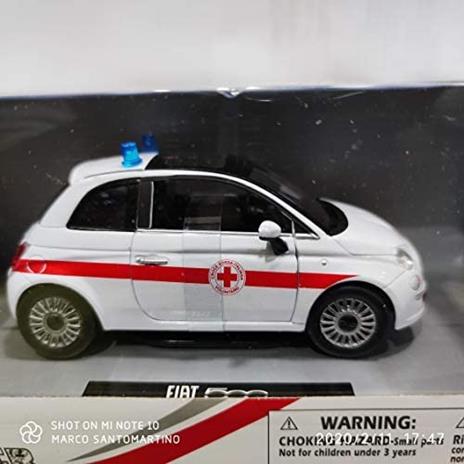 Newray Fiat Cinquecento Croce Rossa Italiana Volontario 1:24 Modellino. 71383 - 4