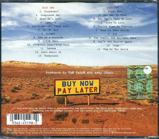 Live. Right Here, Right Now - CD Audio di Van Halen - 2
